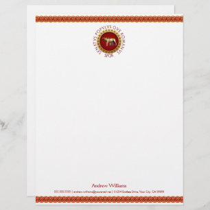 Roman Empire Style Gepersonaliseerd Briefhoofd