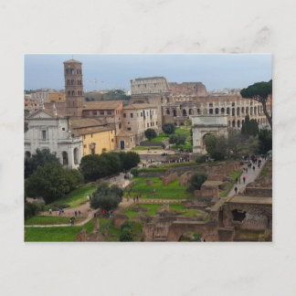 Roman Forum en Colosseum Briefkaart