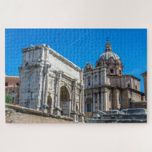 Roman Forum ruins in Rome, Italië Legpuzzel