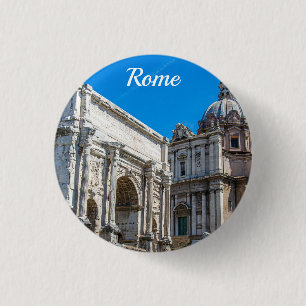 Roman Forum ruins in Rome, Italië Ronde Button 3,2 Cm