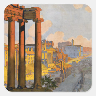 Roman Forum Vierkante Sticker
