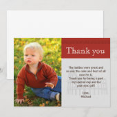 Roman Gladiator Dank u nota van de Douane Rode Fot Bedankkaart (Voorkant / Achterkant)