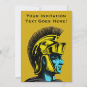 Roman Gladiator Pop Art Portret Kaart (Voorkant)