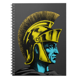 Roman Gladiator Pop Art Portret Notitieboek