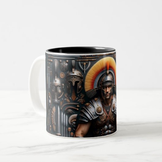 Roman Gladiator Valor Knolling Mok (Voorkant links)