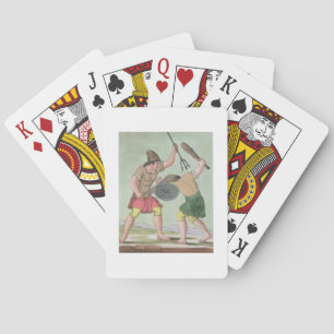 Roman Gladiators, uit "L'Antica Roma", 1825 (colo) Pokerkaarten