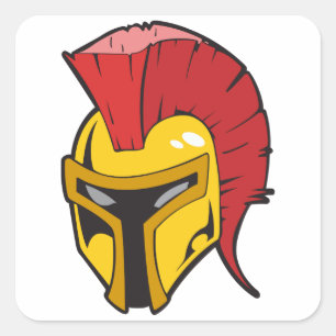 Roman Helmet Vierkante Sticker