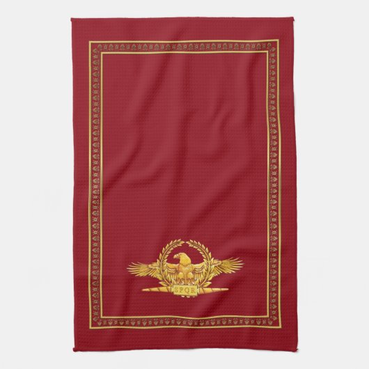 Roman Imperial SPQR Eagle Kitchen Towel Theedoek (Verticaal)
