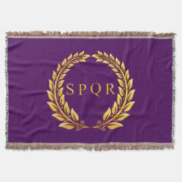 Roman Imperial SPQR Throw Deken