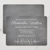 Roman Numeral 2019 Graduation Party Invitation | (Voorkant / Achterkant)
