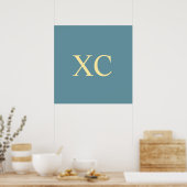 Roman Numeral 90 Poster (Keuken)