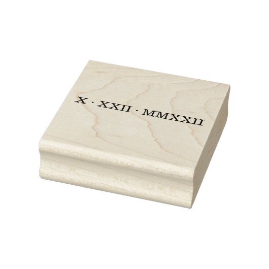 Roman Numeral Date Sticker Rubberstempel (Stempel)