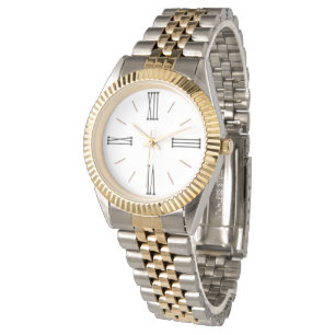 Roman Numerals Modern aantal groot Gemakkelijk om  Horloge