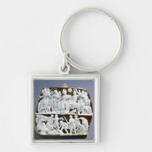 Roman onyx cameo, 1e eeuw AD Sleutelhanger
