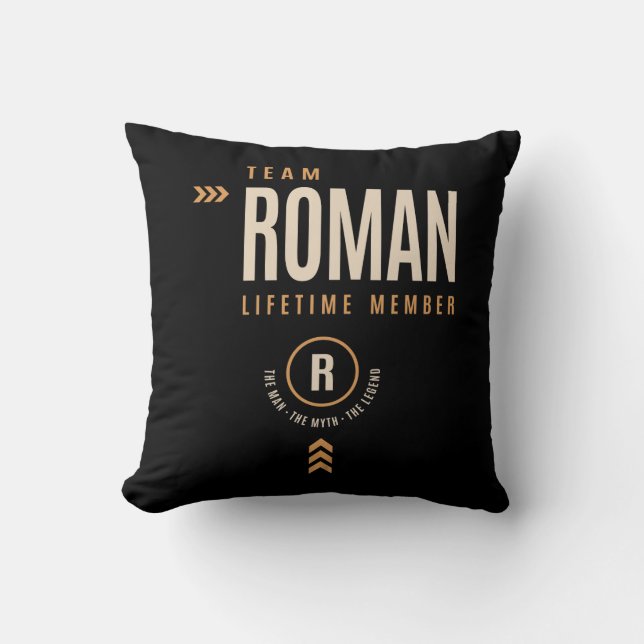 Roman Personalized Name - Funny Roman Kussen (Voorkant)
