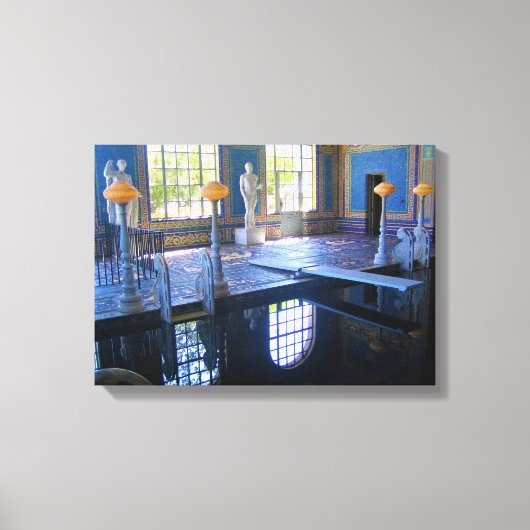 Roman Pool in Hearst Castle, Californië Canvas Afdruk (Voorkant)