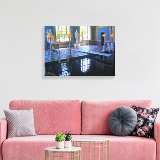 Roman Pool in Hearst Castle, Californië Canvas Afdruk (Insitu (Woonkamer))