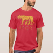 Roman Romulus, Remus en zij-Wolf Graphic T-Shirt (Voorkant)