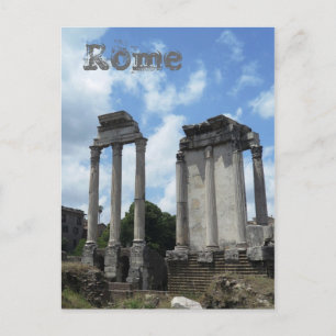 Roman Ruins Ancient Columns Rome Italië Monument Briefkaart
