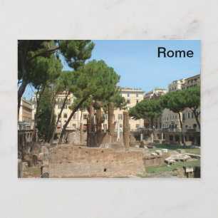 Roman Ruins - Piazza Argentina - Rome Briefkaart