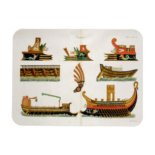 Roman Ships, met vermelding van de figurehead, bor Magneet