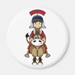 Roman Soldier & Horse Magnet Magneet