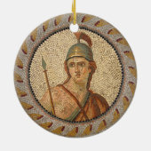 Roman Soldier Mosaic Keramisch Ornament (Achterkant)
