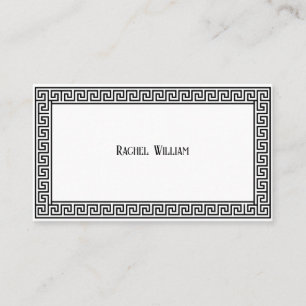 Roman Style Black en White Visitekaartje