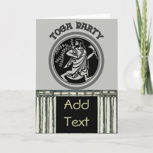 Roman Toga Party Initiales modifier la carte de no