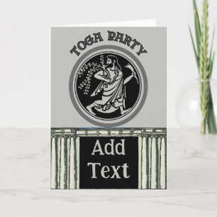 Roman Toga Party Initiales modifier la carte de no