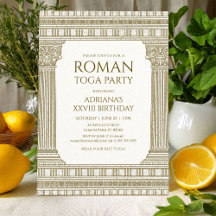 Roman Toga Party met elegante tempelkolommen