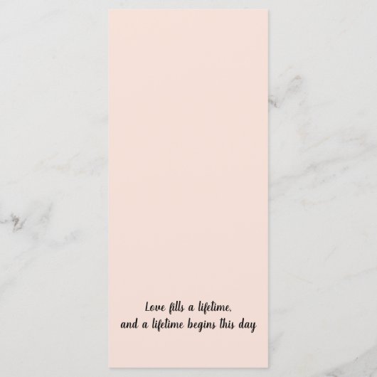 Romance aan zee: Elegant strand bruiloft menu (Achterkant)