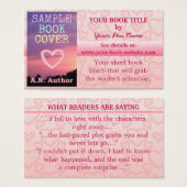 Romance Auteur du livre Promotion Coeurs roses (Devant & derrière)