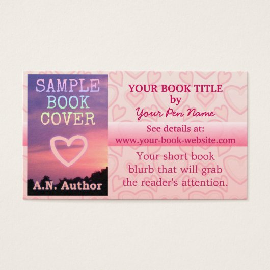 Romance Auteur du livre Promotion Coeurs roses (Devant)