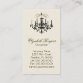 Romance avec des cartes de visite d'un ~ de lustre (Dos)