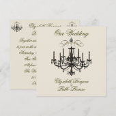 Romance avec un lustre ~ Invitation / RSVP (Devant / Derrière)