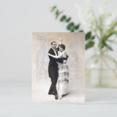 Romance ballroom-danscombinatie Briefkaart (Staand voorkant)