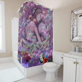 Romance - Bath Bubbles Abstract Douchegordijn (In situ)