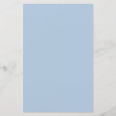 Romance bleu clair et programmes de mariage vintag (Dos)