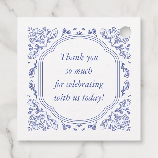 Romance Bloemen Huwelijksgunst Labels (Achterkant)