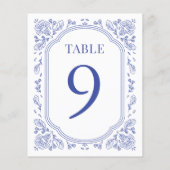 Romance Bloemen Trouwtafel Nummer (Achterkant)