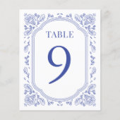 Romance Bloemen Trouwtafel Nummer (Voorkant)