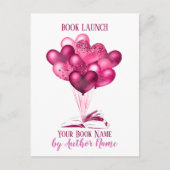 Romance Book Launch Party Postcard Invitation (Devant)