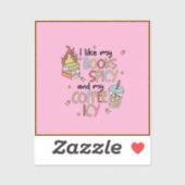 Romance books and coffee sticker (Feuille)