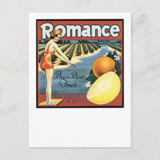 Romance Brand Peace River Fruit Briefkaart (Voorkant)