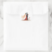 Romance bruidspaar Sticker (Tas)