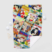  Romance Comic Book Hoesje Collage Golfhanddoek (Insitu)
