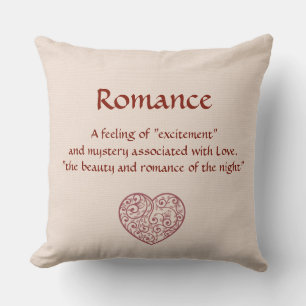 Romance Crème réversible Coussin décoratif