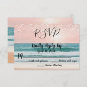 Romance de bord de mer: Réponse au mariage élégant (Devant / Derrière)