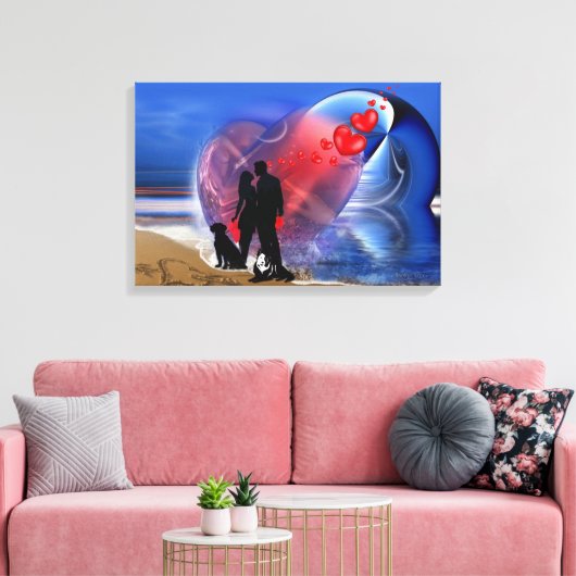 Romance Decor Canvas Afdruk (Insitu (Woonkamer))